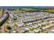 Aerial view of a mobile home community near the water at 103 E Saint Lucia Loop, Apollo Beach, FL 33572