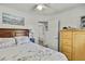 Comfortable bedroom with a double bed and ample closet space at 10581 Pine Island Dr, Weeki Wachee, FL 34607