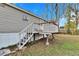 Elevated deck and stairs leading to the back yard at 12914 Gordon Rd, Riverview, FL 33579