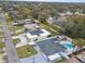 Bird's-eye view of neighborhood homes and landscaping at 1807 W Crawford St, Tampa, FL 33604