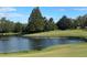 Landscaped golf course with a pond and lush greenery at 2251 Spruce Ln # A, Palm Harbor, FL 34684