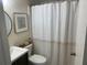 Clean bathroom with updated vanity and shower at 25225 Rampart Blvd # 1902, Punta Gorda, FL 33983