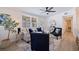 Bright living room with comfy seating and a modern feel at 3152 Karen Ave, Largo, FL 33774