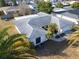 Aerial view of a single-Gathering home with a large yard at 3220 Salisbury Dr, Holiday, FL 34691