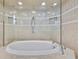 Large walk-in shower with a built in soaking tub at 4381 Caliquen Dr, Brooksville, FL 34604