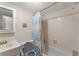 Simple bathroom with shower/tub, toilet, and vanity at 4746 Azalea Dr # 105C, New Port Richey, FL 34652