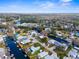 Aerial view of neighborhood with waterfront access at 5421 Circle Dr, Weeki Wachee, FL 34607