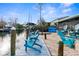 Private dock with seating and canal views at 5421 Circle Dr, Weeki Wachee, FL 34607