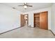 Bedroom with large closet and carpet at 5620 Montana Ave, New Port Richey, FL 34652