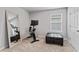 Home gym with Peloton bike and large mirror at 5636 Silver Sun Dr, Apollo Beach, FL 33572