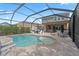 Inviting screened pool and patio area at 5636 Silver Sun Dr, Apollo Beach, FL 33572