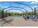 Spacious screened pool and patio area at 5636 Silver Sun Dr, Apollo Beach, FL 33572