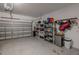 Garage with shelving and storage for organization at 11810 Winterset Cove Dr, Riverview, FL 33579