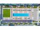 Aerial view of community pool and surrounding amenities at 1208 E Kennedy Blvd # 410, Tampa, FL 33602