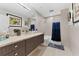 Clean bathroom with bathtub, shower, and modern vanity at 1208 E Kennedy Blvd # 410, Tampa, FL 33602