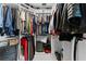 Well-organized closet with plenty of hanging and shelf space at 1208 E Kennedy Blvd # 410, Tampa, FL 33602