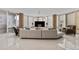 Modern living room with large sectional sofa and stylish decor at 1208 E Kennedy Blvd # 410, Tampa, FL 33602