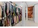 Spacious walk-in closet with ample shelving and hanging space at 1208 E Kennedy Blvd # 410, Tampa, FL 33602