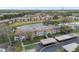 Aerial view of condo building and parking at 130 Lakeview Way # 130, Oldsmar, FL 34677