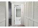 Hallway with access to bathroom and closets at 130 Lakeview Way # 130, Oldsmar, FL 34677