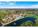 Community clubhouse with pool and golf course at 1354 Emerald Dunes Dr, Sun City Center, FL 33573