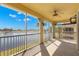 Spacious screened balcony with lake views at 1354 Emerald Dunes Dr, Sun City Center, FL 33573