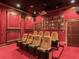 Home theater room with multiple seats and projector at 1503 Limona Rd, Brandon, FL 33510