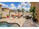 Backyard oasis with a pool and patio at 17443 Glenapp Dr, Land O Lakes, FL 34638