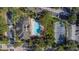 Community pool and tennis courts viewed from above at 18119 Sterling Gate Cir # 18119, Tampa, FL 33647