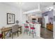 Eat-in kitchen with stainless steel appliances and breakfast bar at 20922 Jaffa Ln, Land O Lakes, FL 34637
