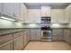 Modern kitchen with stainless steel appliances and granite countertops at 2501 Sapphire Greens Ln, Sun City Center, FL 33573