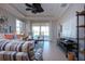 Spacious living room featuring a comfortable seating arrangement at 2501 Sapphire Greens Ln, Sun City Center, FL 33573