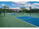 Well-maintained pickleball courts at 2501 Sapphire Greens Ln, Sun City Center, FL 33573