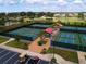 Community features multiple well-maintained pickleball courts at 2501 Sapphire Greens Ln, Sun City Center, FL 33573