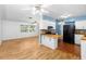 Kitchen boasts butcher block countertops and stainless steel appliances at 2755 Morningside Dr, Clearwater, FL 33759