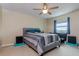 Bright bedroom with a comfortable bed and ocean view at 400 64Th Ave # 508, St Pete Beach, FL 33706