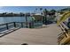 Private boat dock with lift and spacious deck at 407 Boca Ciega Point N Blvd, St Petersburg, FL 33708
