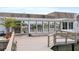 Private patio with water views, accessed from the house at 407 Boca Ciega Point N Blvd, St Petersburg, FL 33708