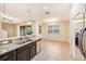 Kitchen with granite countertops and stainless steel appliances at 8110 Hampton View Ln, Tampa, FL 33647