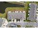 An aerial view of townhouses and parking at 9642 Sweetwell Pl, Riverview, FL 33569