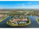 Stunning aerial view of the community and its amenities at 15707 Crystal Waters Dr, Wimauma, FL 33598