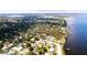 Aerial view showing a home's location relative to the water and a hospital at 1815 2Nd E Ave, Bradenton, FL 34208