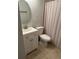 Clean bathroom with white vanity and a shower/tub combo at 306 S Habana Ave # 7, Tampa, FL 33609