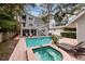 Enjoy this large pool with spa and plenty of lounge space at 407 Bay View St, Safety Harbor, FL 34695