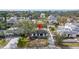 Aerial view showing the home's location and surrounding neighborhood at 431 Rafael Ne Blvd, St Petersburg, FL 33704