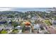 Aerial view of home near the bay and city skyline at 431 Rafael Ne Blvd, St Petersburg, FL 33704