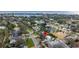 Aerial view of home near the waterfront at 431 Rafael Ne Blvd, St Petersburg, FL 33704