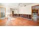 Bedroom under renovation with tile floors and mirrored closet at 431 Rafael Ne Blvd, St Petersburg, FL 33704