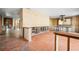 Dining room with tiled floors, chandelier, and large window at 431 Rafael Ne Blvd, St Petersburg, FL 33704