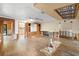 Living room with wood flooring and built-in entertainment center at 431 Rafael Ne Blvd, St Petersburg, FL 33704